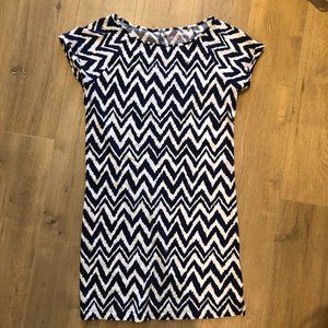 Designer Lilly Pulitzer Chevron dress